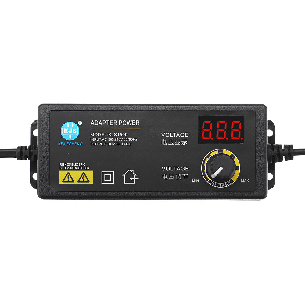 3-12V 5A Power Adapter Adjustable Voltage Adapter LED Display Switching Power Supply
