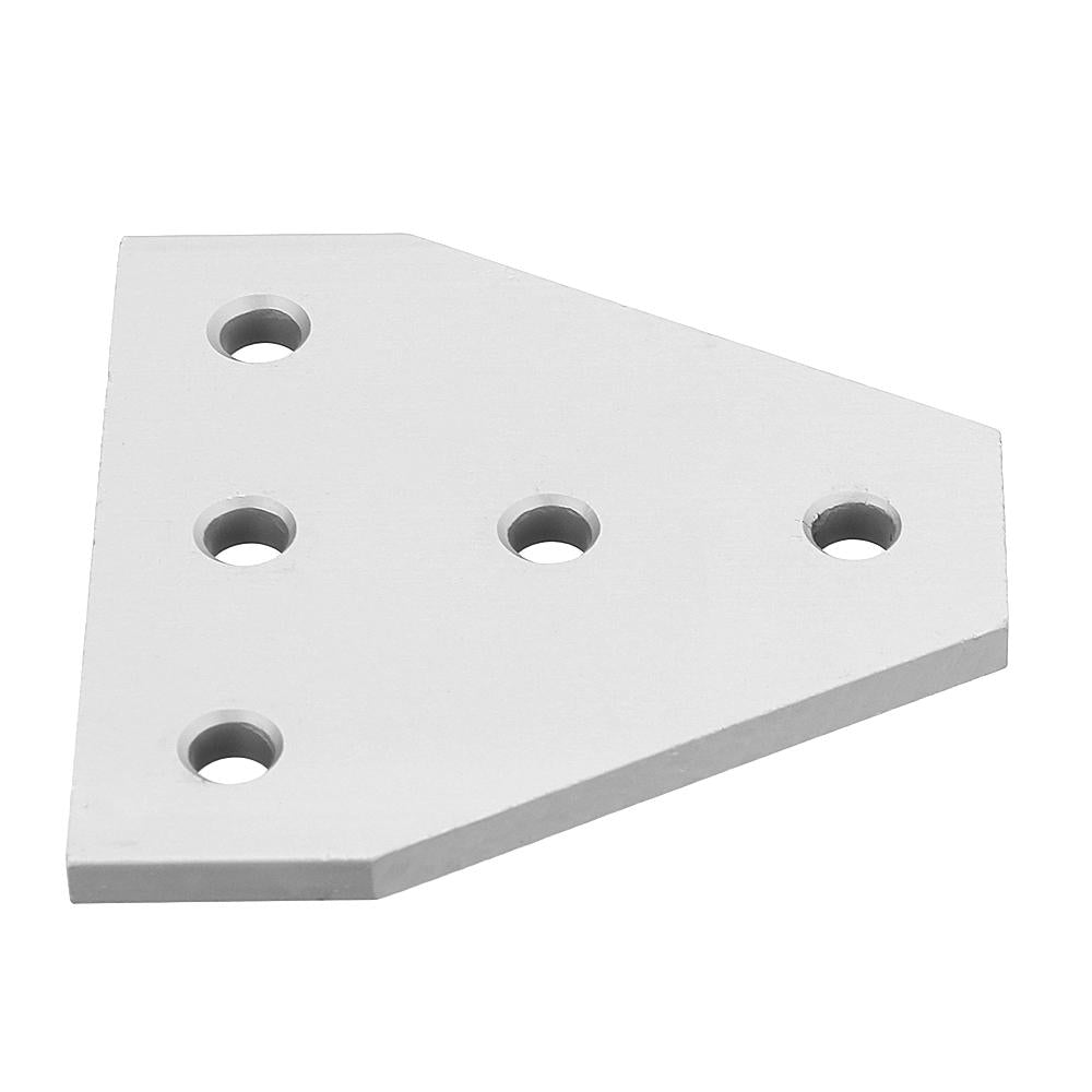 Aluminum 5 Holes T Shape Join Plate Corner Bracket for 2020 V-slot Aluminum Profile