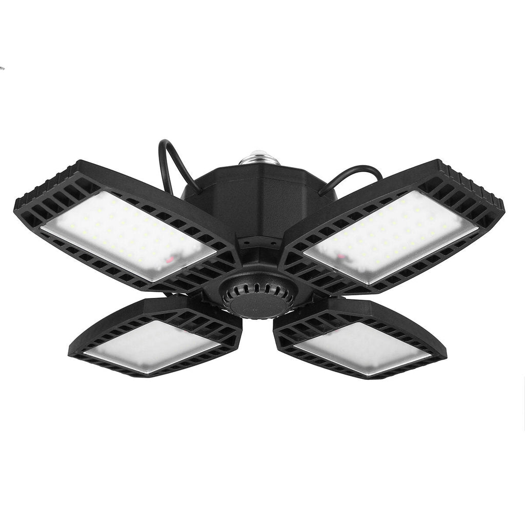 30W/45W/60W/80W E27 LED Garage Light Deformable Ceiling Fixture Workshop Warehouse Lamp 85-265V