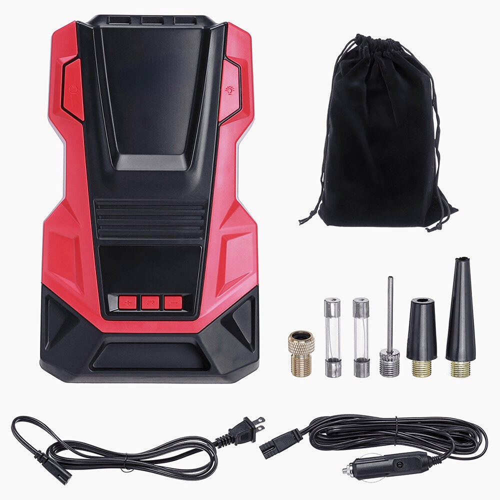 AC/DC Portable Digital Air Pump Tire Inflator Air Compressor with Automatic Display For Car Bicycle Motorcycle Basketball Pool Toys