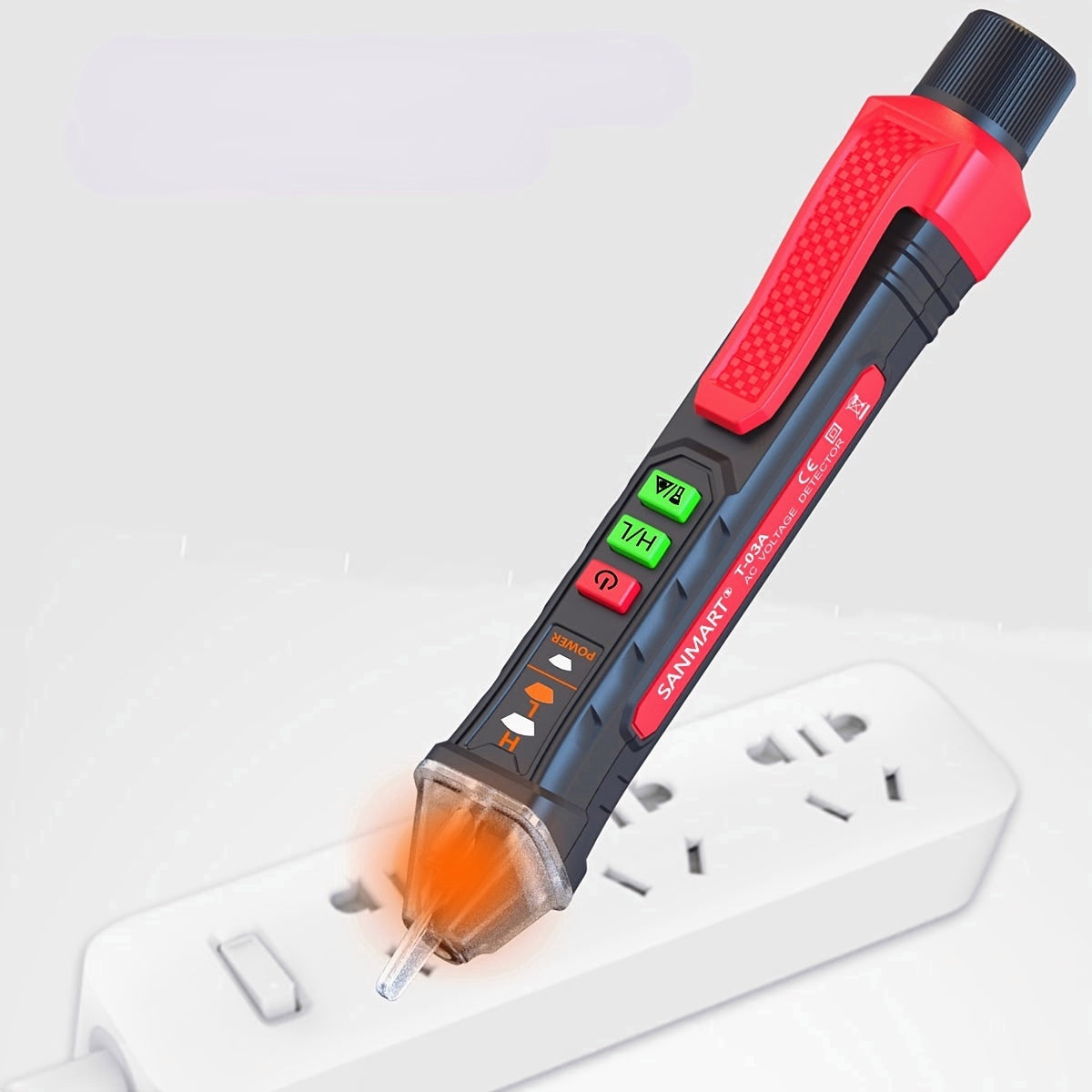 Non-Contact Voltage Tester Pen with LED Display Buzzer Alarm