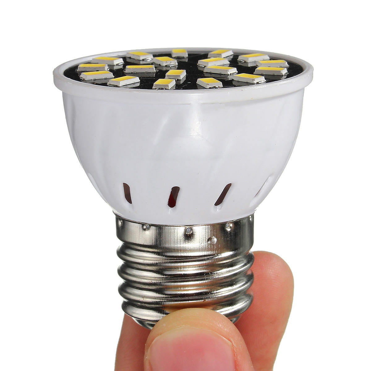 E27 GU10 LED Light Bulbs 5733 SMD 18 320LM Pure White Warm White Spot Lightt AC220V 3W