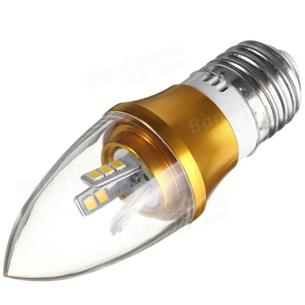 Dimmable LED Bulb 3W Chandelier Candle Light Lamp AC 220V