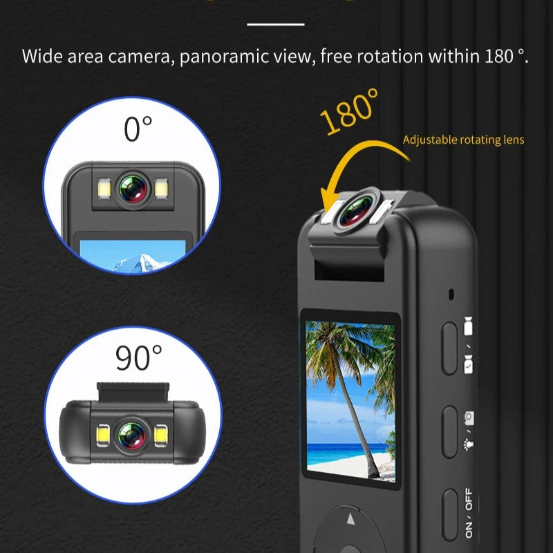 Ultra HD WiFi Action Camera with 1.4" Display, Night Vision, Portable DVR for Cycling, Skiing, and Driving