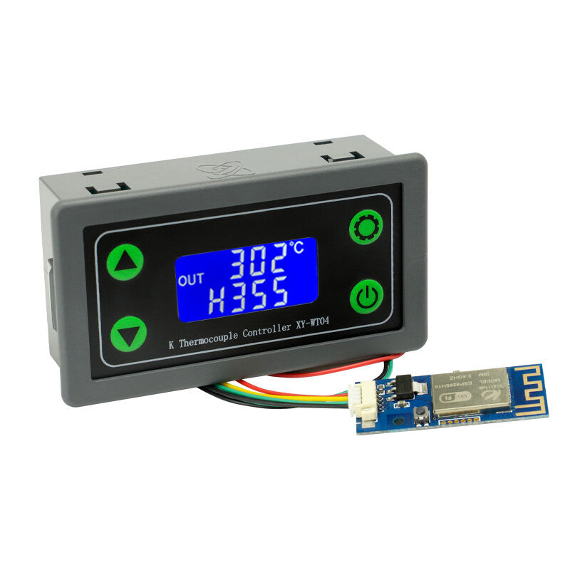 WIFI Remote Digital Thermostat K-type Thermocouple High Temperature Controller -99~999 Degrees XY-WT04