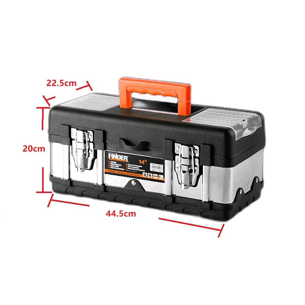 ABS And Stainless Steel Hardware Thickening Large Capacity Multifunctional Electrician Decoration Tool Storage Box