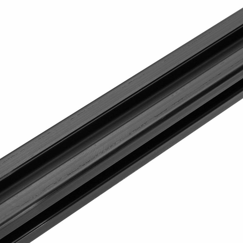 600mm Length Black Anodized 2020 T-Slot Aluminum Profiles Extrusion Frame For CNC