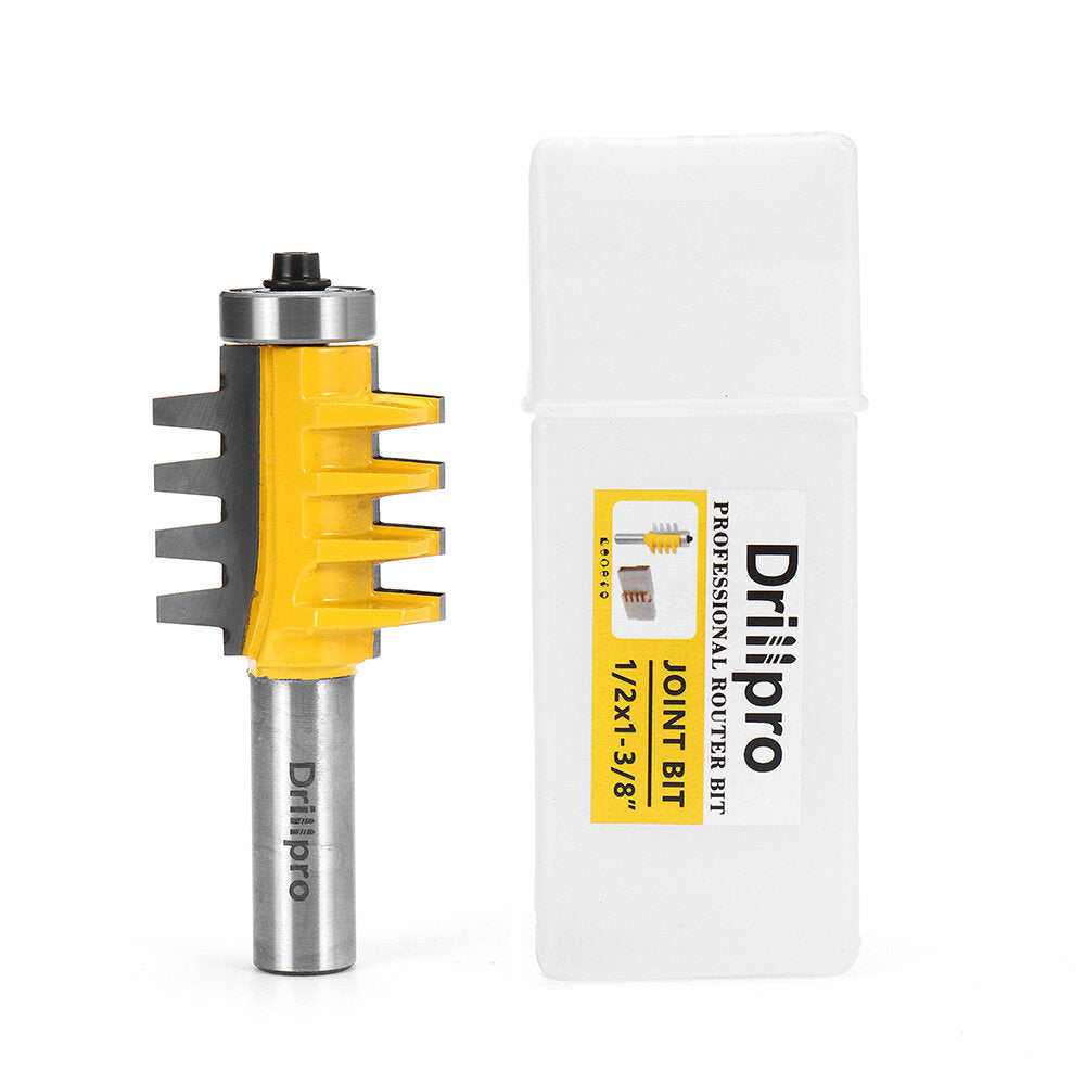 T-Slot Finger Joint Router Bit 1/2 or 1/4 Inch Shank Reversible for Woodworking Cutting