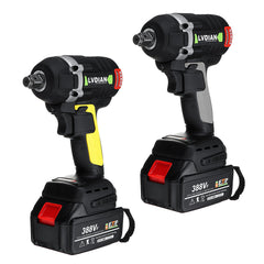 630N.m Brushless Cordless Electric Wrench 2x Li-Ion Battery