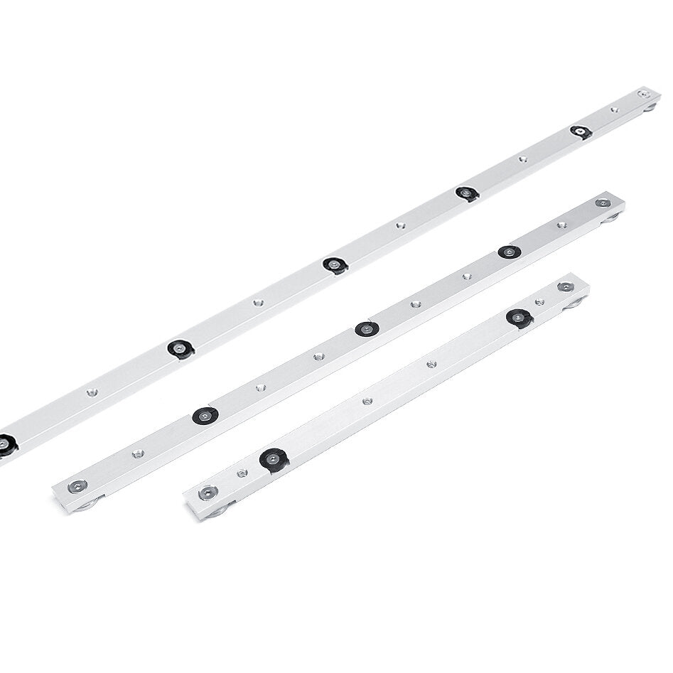 Aluminium Alloy Miter Bar for Table Saw - 300/450/850/880mm, Silver, Durable with Threaded Mounting Holes