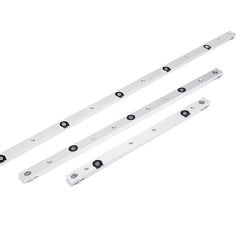 Aluminium Alloy Miter Bar for Table Saw - 300/450/850/880mm, Silver, Durable with Threaded Mounting Holes