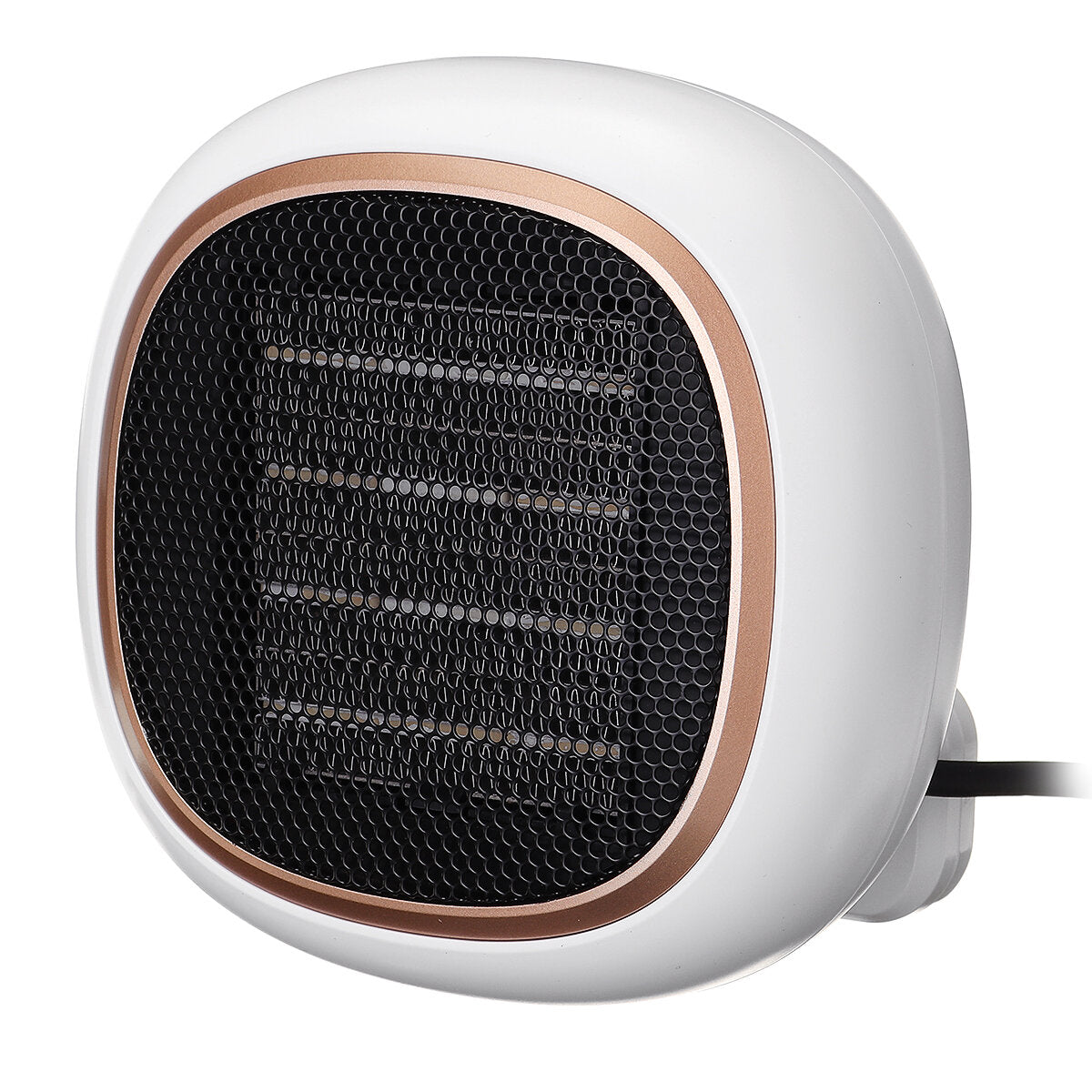 Compact Wall-Mounted Electric Space Heater Fan - 2 Gear PTC Ceramic Warmer for Home & Office
