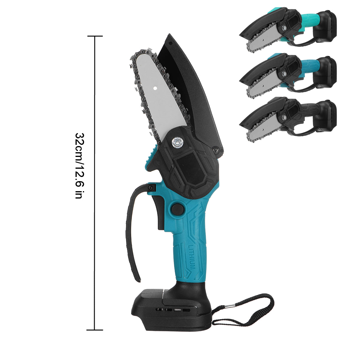 4 Inch Electric Chain Saw Cordless Chainsaw Multi-function Woodworking Wood Cutter