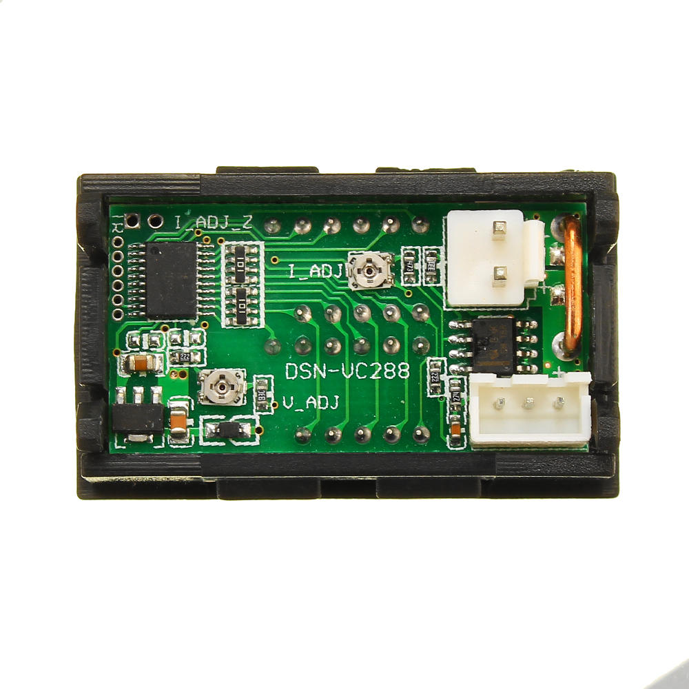 10pcs Mini Digital Voltmeter Ammeter DC 100V 10A Voltmeter Current Meter Tester Blue+Red Dual LED Display