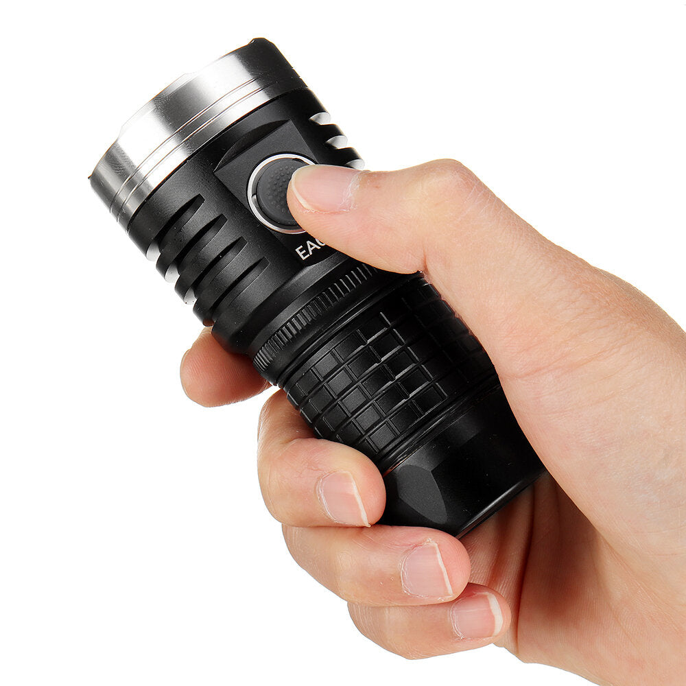 4*XHP50.2 11000LM 500M USB-C Rechargeable Anduril UI EDC Flashlight with 1Pcs Astrolux E1825 2500mAh 18A 3.7V 18650 Li-ion Battery