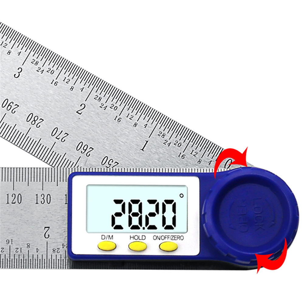 0-200mm Digital Meter Angle Inclinometer Digital Angle Ruler Electron Goniometer Protractor