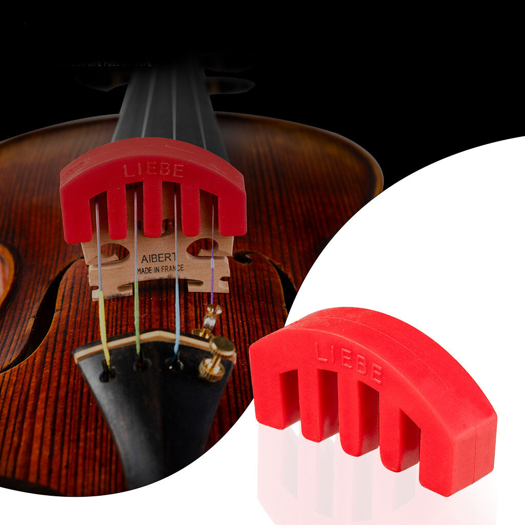 2PCS Violin Rubber Mute detachable Violin Silent Rubber