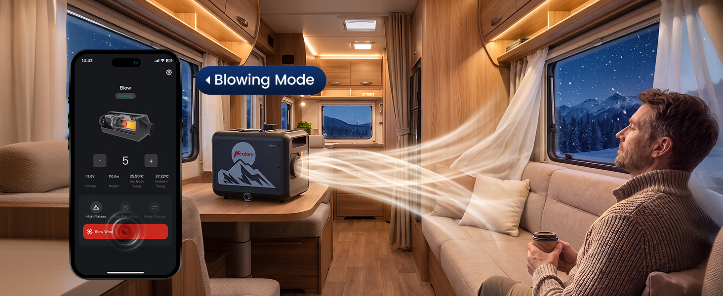 MAX 2 8KW 7.9L All-in-One Diesel Heater, App Control, Wireless Temperature Sensor & Adaptive Mode for RV, Camper & Truck