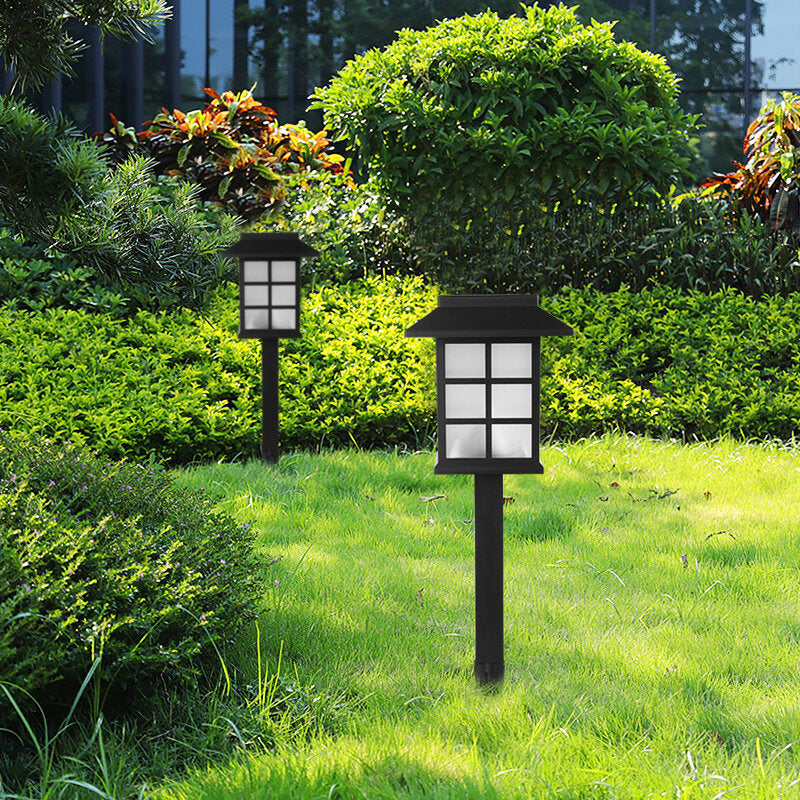 2PCS Solar Garden Lamps Solar Pathway Lights IP65 Waterproof Garden LED Lights Outdoor Solar Landscape Lights For Lawn Patio Yard Pathway