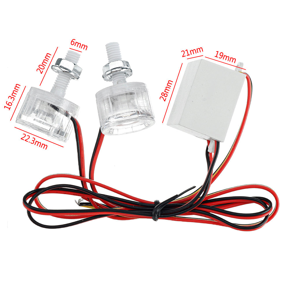 12V-80V Screw Light Strobe Flashing LED Brake Light Decorative Tail Light For Electric Car Motorcycle