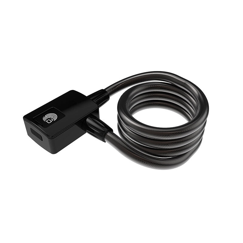 Intelligent Fingerprint Steel Ring Lock Bicycle Anti-theft Lock Highway Vehicle Steel Cable Lock