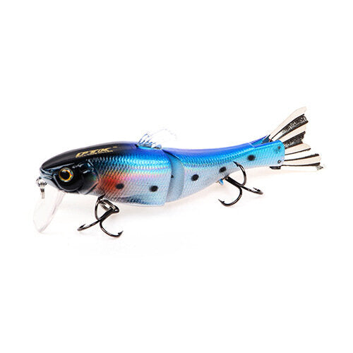 1pc 95mm 13g Fishing Lure Hard Bait 2 Sections Double Hook Luminous