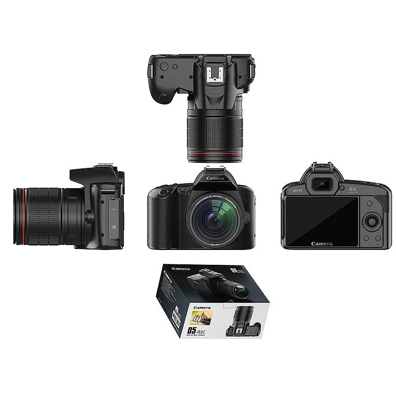 6400MP HD WiFi 4K Dual Lens Camcorder, 3" IPS Display, 16X Zoom, DSLR for YouTube Streaming & Vlogging
