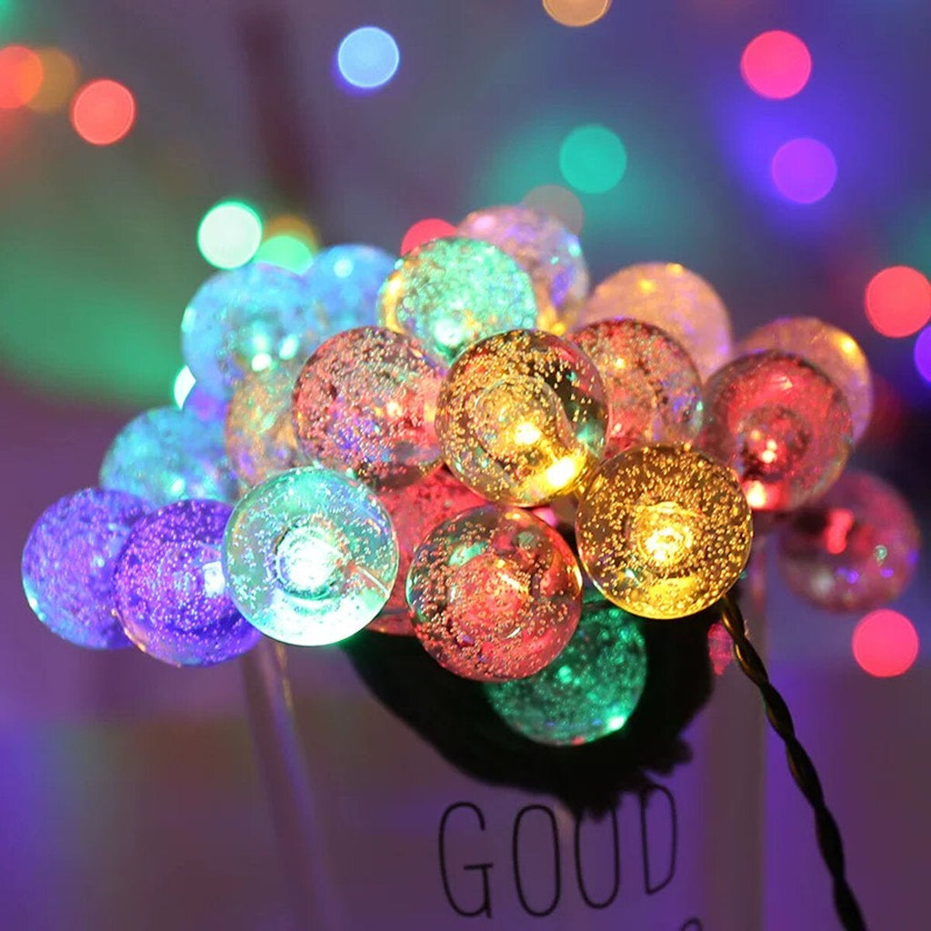 Outdoor 9.5M 50LEDs String Ball Light Remote Control 8 Modes Waterproof Garden Party Wedding Christmas Decor
