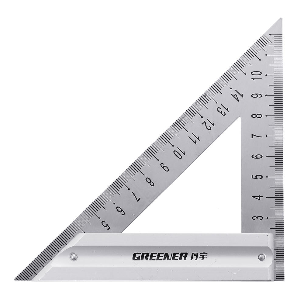 120/180mm Metric Triangle Angle Ruler Stainless Steel Woodworking Square Layout Tool