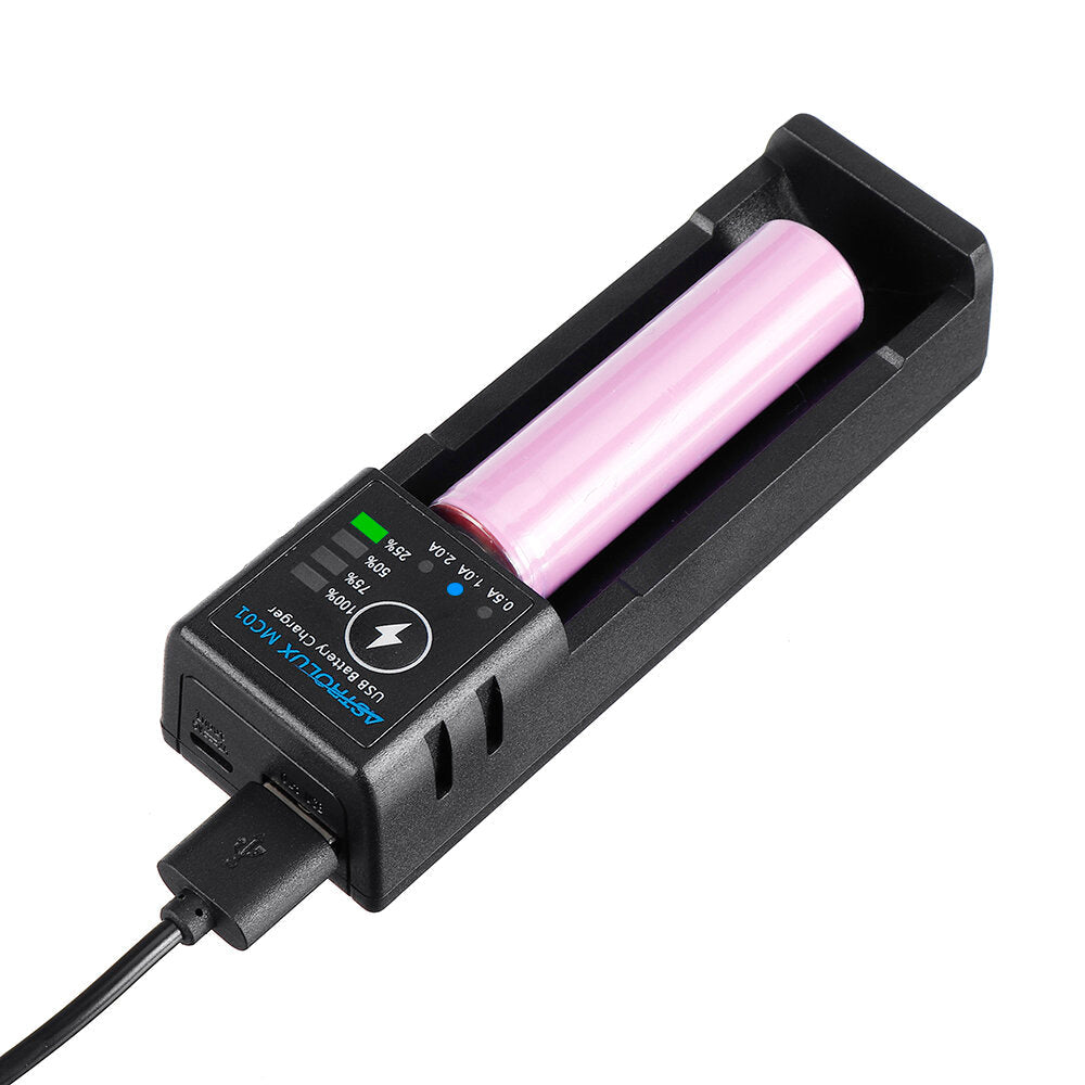 2 in1 USB Charging Mini Battery Charger Portable Mobile Phone Power Bank Current Optional Charger For 18650 21700 26650 14500 Li-ion Battery