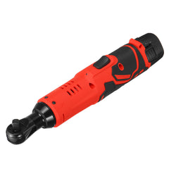12V 4000mAh Electric Ratchet Wrench With LED Light 90 Angle Wrench Tool W/ 1/2pcs Battery