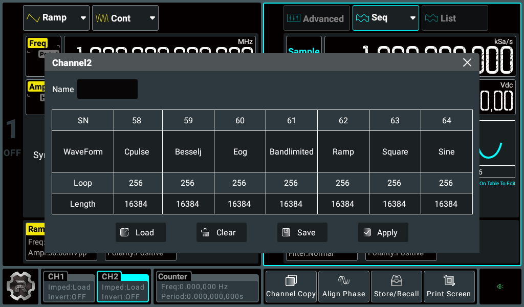 200MHz Arbitrary Waveform Function Generator, 1.25GSa/s, 16-Bit Resolution, Low Jitter & 7-Inch Touchscreen