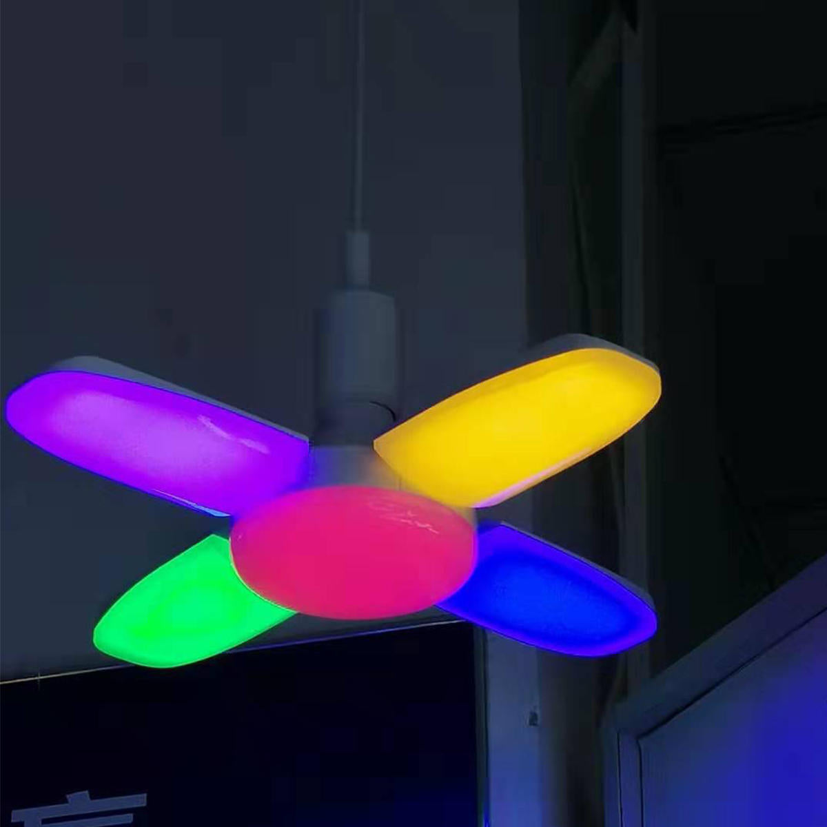 E27/E26 AC165V-265V Warm White Colorful 60W 2835 164LED Light Bulb Ceiling Fan Blade DeformableGarage Lamp
