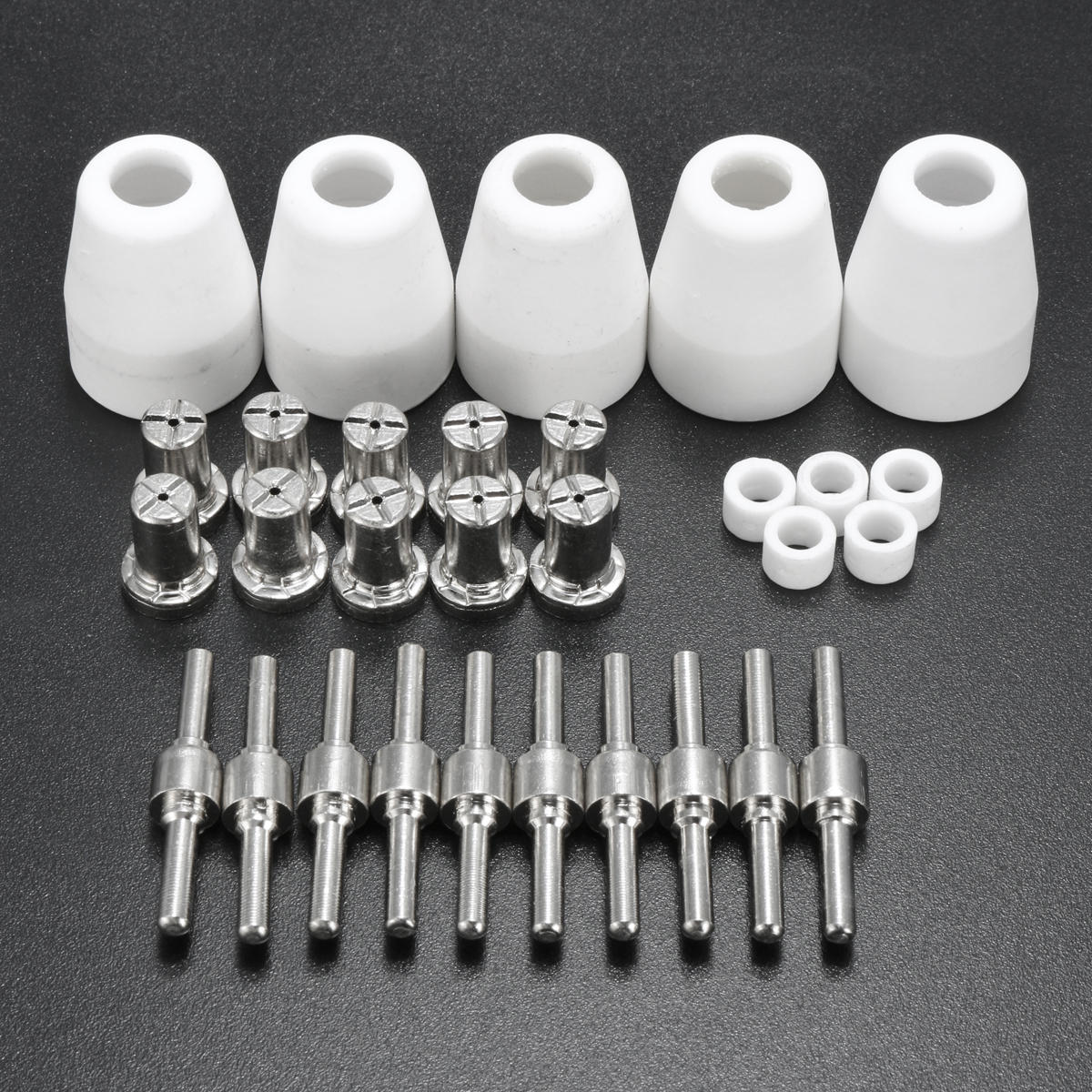 30pcs Plasma Cutter Torch Consumables EXTENDED Nickel-plated