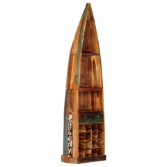 Wine rack 50x40x180 cm solid recycled wood