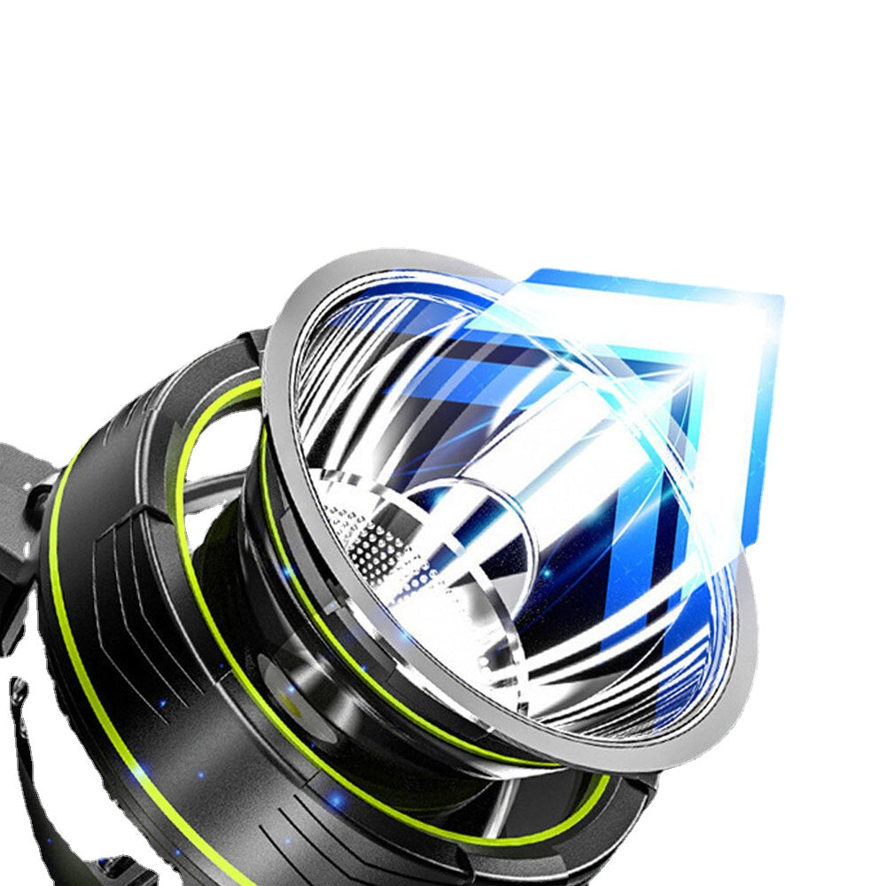 Super Bright LED Spotlight 2 Modes USB Rechargeable Searchlight Flashlight Work Light Waterproof Camping Hunting
