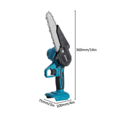 6 Inch Electric Chain Saw Portable One-Hand Saw Wood Cutter For Makita 18V Battery