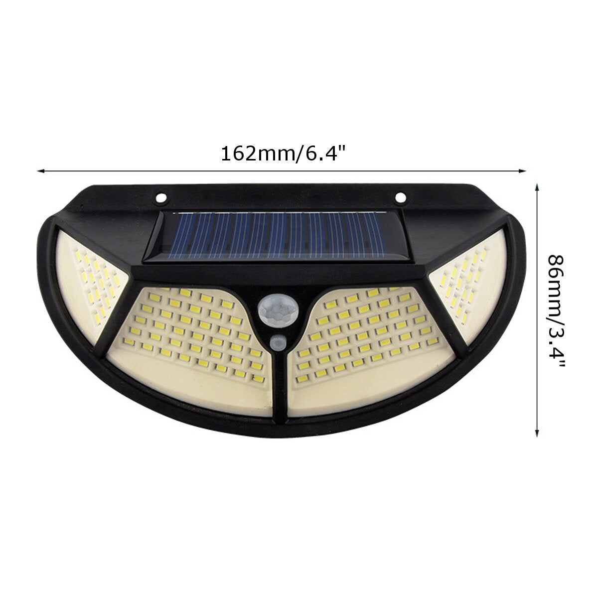 102LED Solar Power Waterproof PIR Motion Sensor Wall Light Outdoor Garden Lamp for Outdoor Use