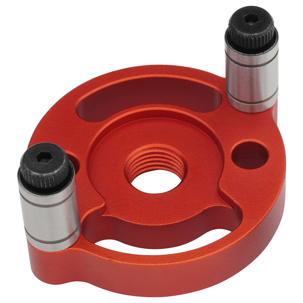 Single Hole Positioning Puncher for Woodworking with Drill Bit Sets, 3-10mm, Red/Black, Precise & Versatile Tool