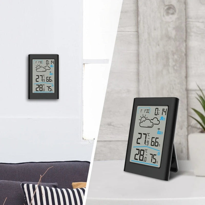LCD Digital Smart Wireless Weather Station In/Outdoor Thermometer Hygrometer Remote Sensor Alarm Time Clock Weather Forecast