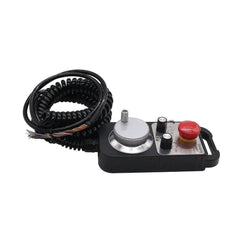 6 Axis CNC MPG Pendant Handwheel with Emergency Stop Switch Manual Pulse Generator for CNC Machine