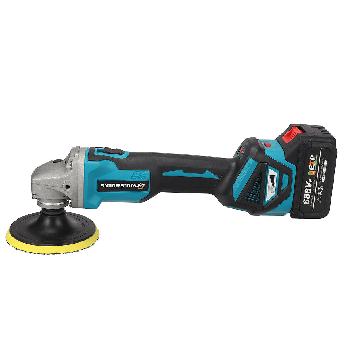 2 IN 1 Brushless lithium Battery Six-Speed Speed Regulation Polisher Angle Grinder 18V Battery