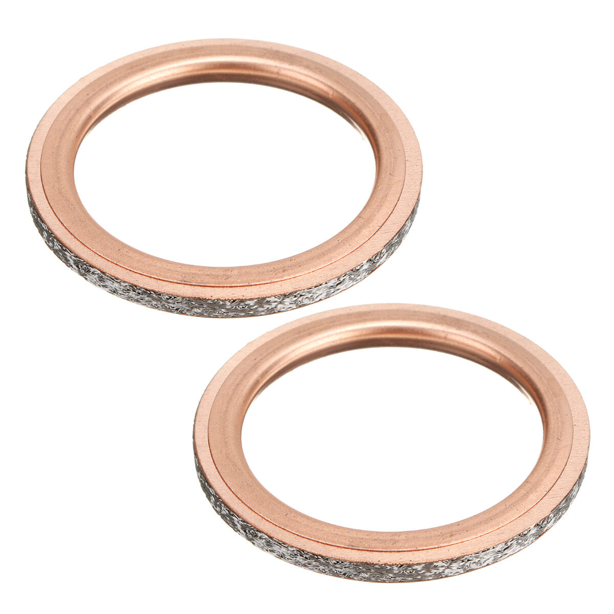 2PCS Exhaust Pipe Muffler Gaskets for Yamaha Rhino 660 YXR660F4X4 2004-2007