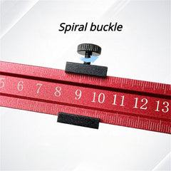 High Precision Aluminum Positioning Ruler - Durable 4.5mm Thick, Metric & Imperial Scales, Multiple Sizes for Woodworking