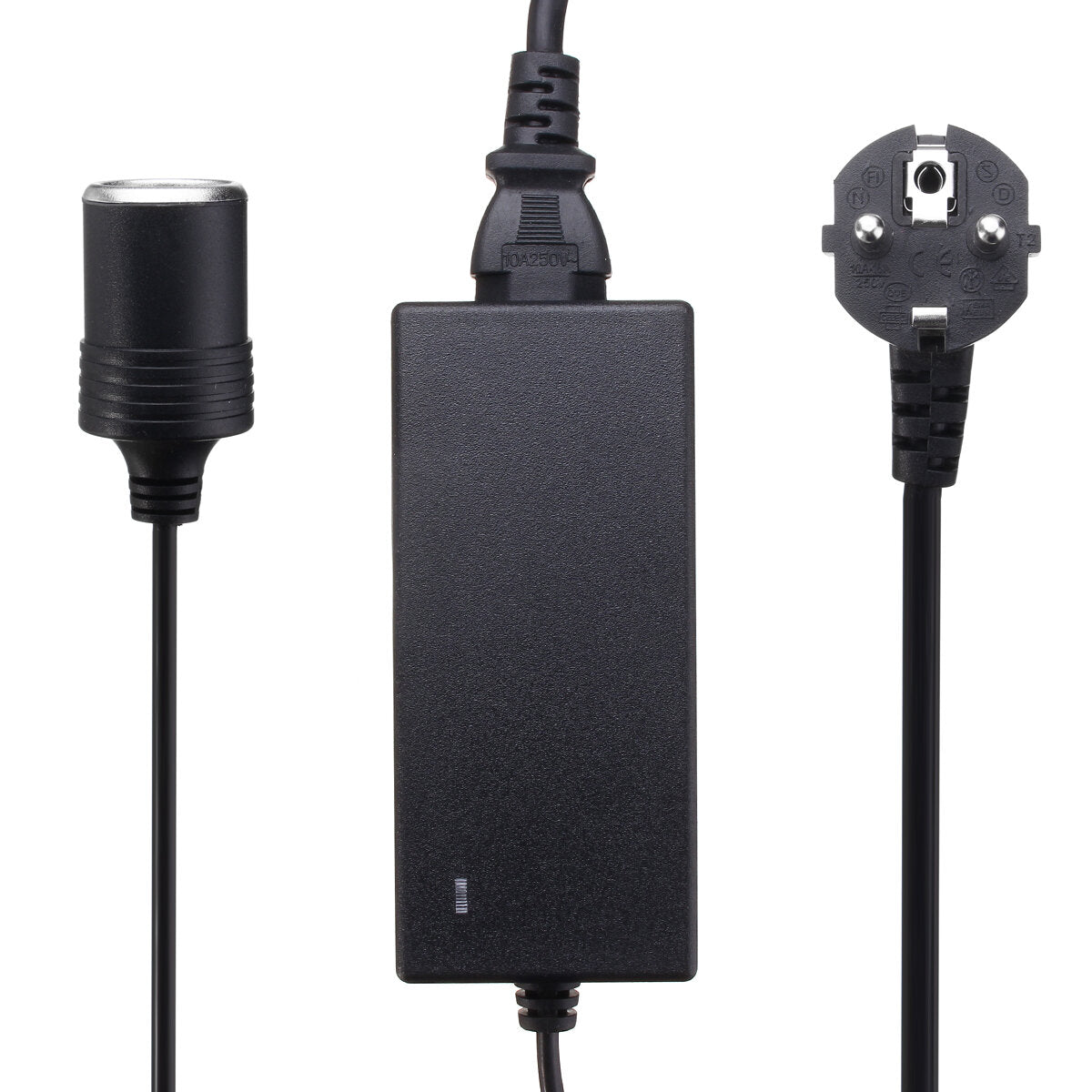 Vehicle Power Adapter DC12V to AC100-240V 5A 1.6M US / EU Plug