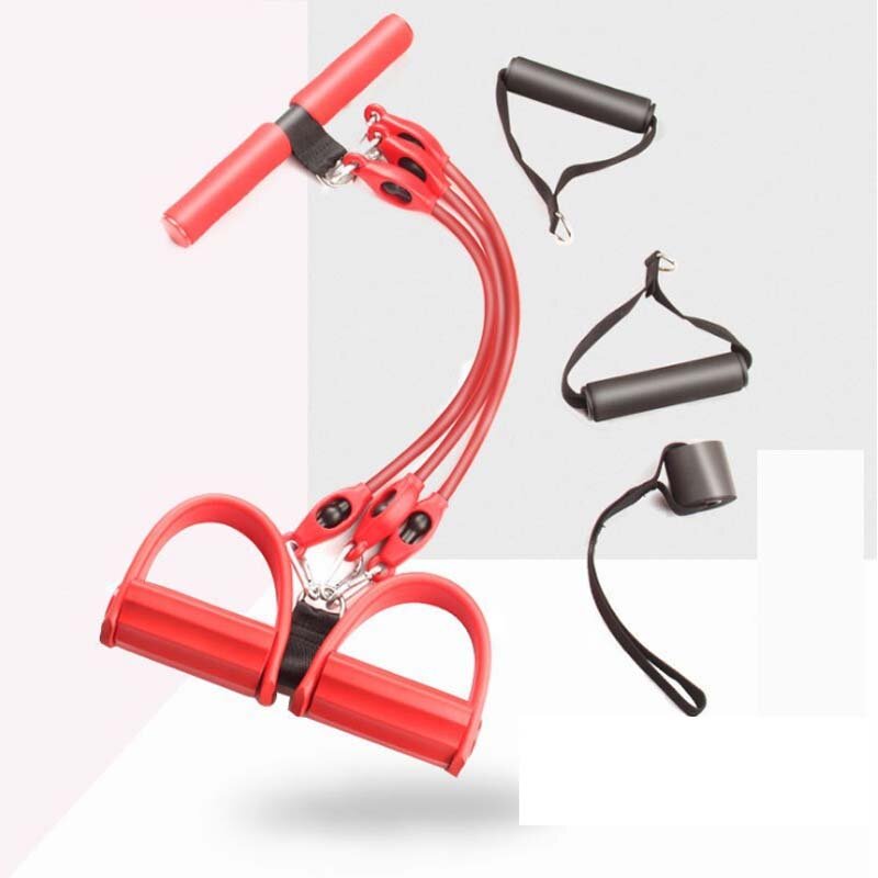 120cm Yoga Pull Rope Tube Pilates Resistance Band Made Of Environmentally Friendly Foam + High Elastic Latex Tube Sport Fitness Gym Rally Waist Tool