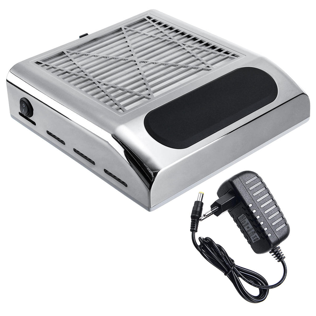 80W 360 Nail Salon Collector Vacuum Fan LED Cleaner Suction Manicure Machine