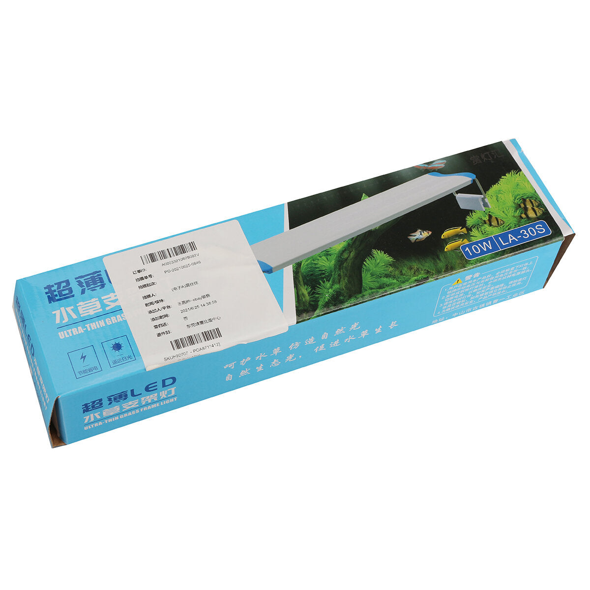 Super Slim LEDs Aquarium Light Aquatic Plant Light 20-60CM Extensible Waterproof Clip on Lamp For Fish Tank Blue White Light