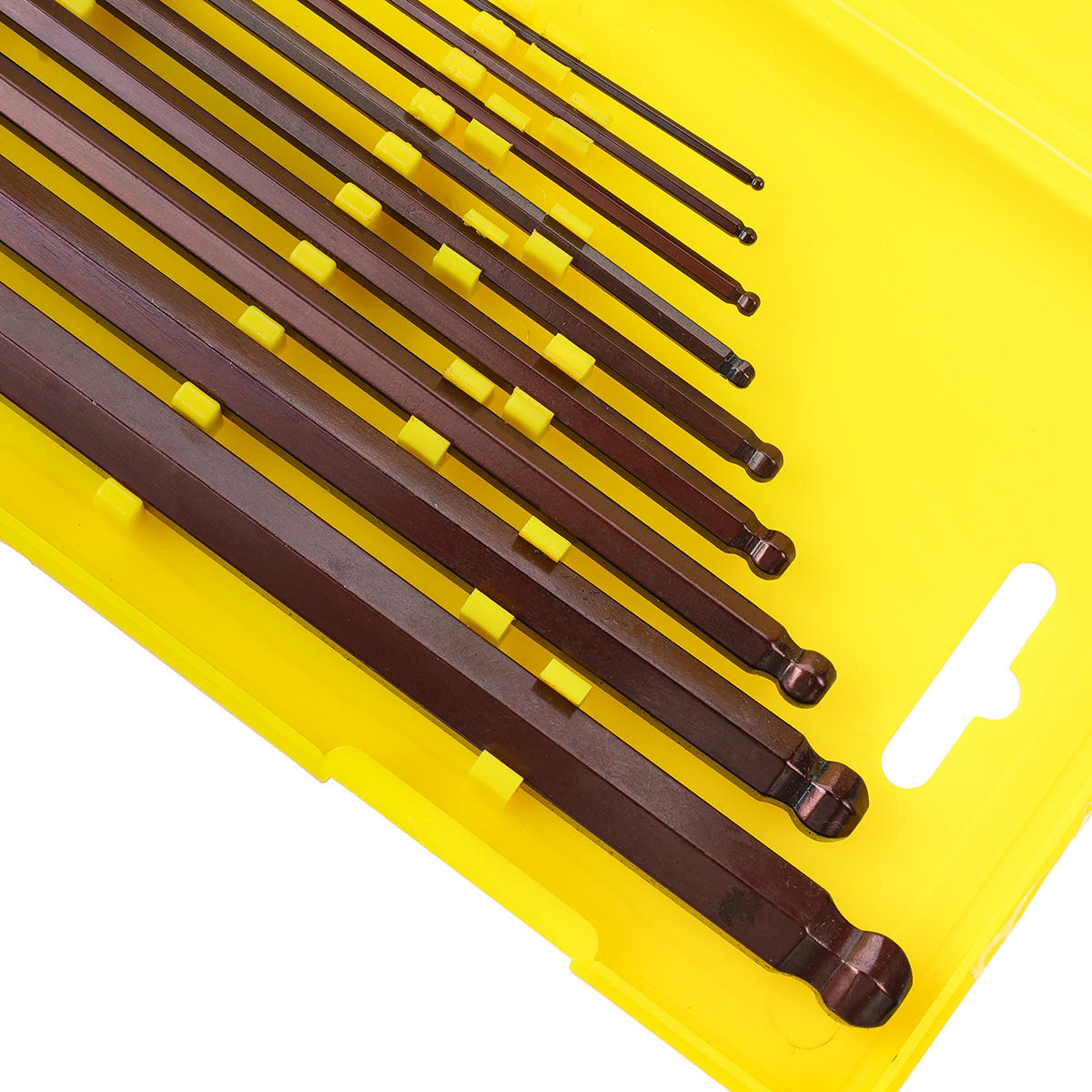 9PCS S2 Alloy Steel Ball Head L Shape Torx Allen Wrench Set 1.5mm to 10mm Repair Tools