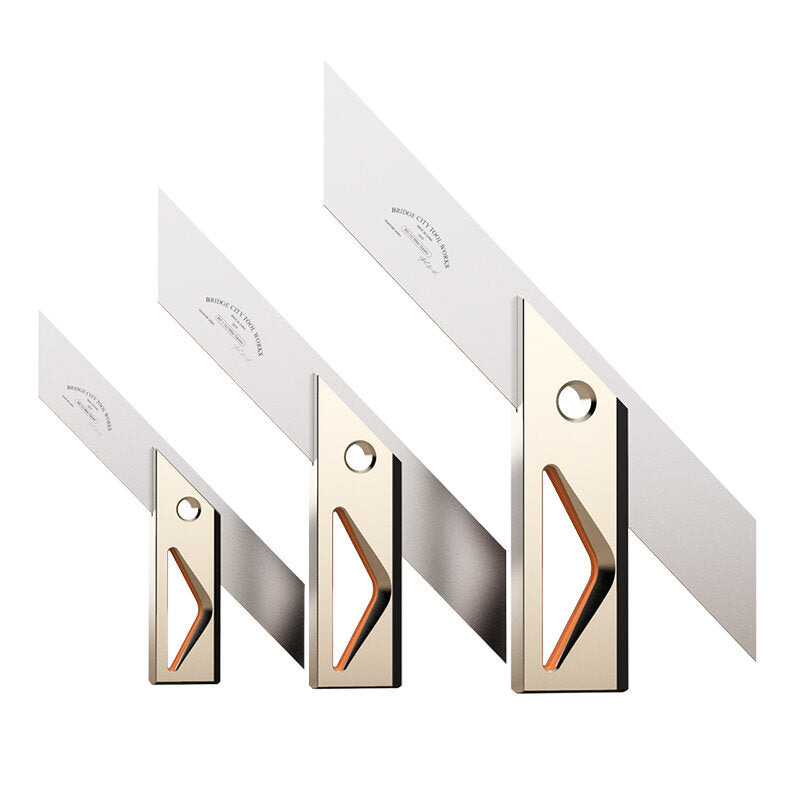 45° Angle Ruler - High Precision Stainless Steel with Aluminum Handle, Marking Knife, 3 Models for Woodworking